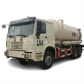 Sinoctruck Howo 18cbm 6x6 15m3 Tamis d&#39;aspiration d&#39;égouts sous vide